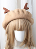 Bonnet Lolita Doux Béret Lolita Laine Feuille Laine Déguisements Halloween