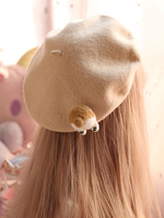 Bonnet Lolita en Laine Béret Doux Lolita Corgi Déguisements Halloween