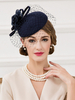 Bonnet vintage pour femme 100% laine; chapeau rétro fleuri Déguisements Halloween