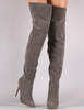Bottes à bout pointu tige réglable en tissu de terry unicolore