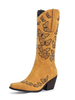 Bottes à mi-mollet de femmes de femmes Bottes pointues en cuir PU marron