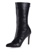 Bottes à talons aigus en Synthétique noir avec zip dans le dos