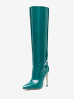 Bottes à talons hauts pour femmes bottes hautes à bout pointu