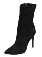 Bottes 2021 Bottine femme à bout pointu et talons aigus en tissu de terry unicolore Boots