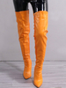 Bottes au-dessus du genou pour femmes bottes à bout pointu fermeture éclair talons aiguilles sexy cuissardes hautes