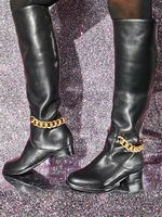 Bottes Au Genou En Cuir PU Pour Femmes