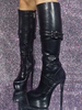 Bottes au genou sexy à talons aiguilles chaussures femmes