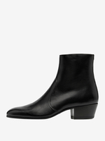 Bottes Chelsea pour hommes bottines noires à bout rond et courtes pour bal de promo