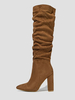 Bottes chics à talons épais chaussures pour femmes