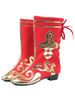 Bottes Cosplay en polyester rouges de style chinois Déguisements Halloween