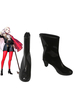 Bottes Cosplay Fire Emblem à Trois Maisons Edelgard Von Fresberg - Chaussures Cosplay Noires Déguisements Halloween