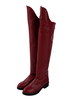 Bottes Cosplay Supergirl Saison 5 Supergirl en similicuir rouge Chaussures DC Comics Cosplay Déguisements Halloween