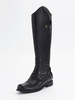 Bottes déquitation noires pour femmes bottes mi-mollet plates à bout rond