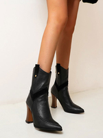 Bottes de femme Bottes Mi-mollet Café Marron Toe 3.5\