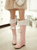 Bottes de lolita bicolore à talons compensés Déguisements Halloween