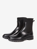 Bottes De Pluie Femmes Bottines Chelsea Imperméables Noires À Bout Rond