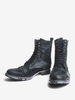 Bottes de travail Martin pour hommes en cuir de vachette Bottines courtes classiques noires