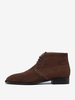 Bottes de travail Martin pour hommes en cuir de vachette classique marron café Bottines