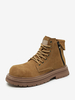 Bottes de travail pour hommes en cuir suédé bottes basses classiques marron