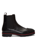 Bottes en cuir pour homme fabuleux bout rond en peau de vache avec rivets
