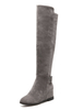 Bottes femme en micro daim talon plat
