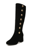 Bottes femme noir talon épais