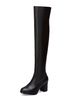 Bottes femme talon épais à zip