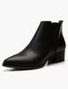 Bottes Femmes Chelsea Noir à Boucle Bout Pointu 2021 Bottillons Talon Carré