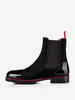 Bottes Homme Bottines Chelsea Noir Bout Rond