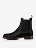 Bottes Homme Bottines Chelsea Noir Polyester Bout Rond