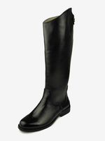 Bottes Hommes En Cuir De Vachette Bottes De Chevalier Noires Chics