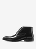 Bottes Hommes En Cuir De Vachette Classique Noir Bottines Courtes De Mariage Bal