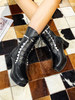 Bottes Lolita en cuir Synthétique bout rond à lacets Chaussures Lolita