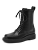 Bottes Martin Femme Bottines à lacets noires à bout rond