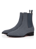 Bottes montantes pour hommes Fabuleuses bottines en cuir suédé à bout carré