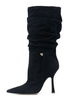 Bottes noires à talons aiguilles de talons aiguilles