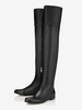 bottes plates au-dessus du genou; bottes pour femmes; 