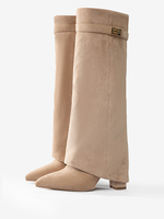 Bottes pliantes à talons hauts