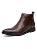 Bottes Pour Homme Amazing Fish Print Cuir PU Bout Pointu