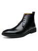 Bottes pour Homme Confortables en Cuir PU Bout Rond
