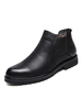 Bottes pour homme en cuir PU à bout rond incroyable