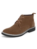 Bottes pour hommes à bout rond avec brides en cuir suédé et bottines