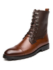 Bottes pour hommes à la mode en cuir PU à bout rond