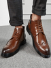Bottes pour hommes à la mode en cuir PU à bout rond