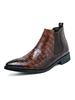 Bottes pour hommes Amazing Fish Print Cuir PU Bout pointu