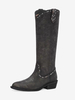 Bottes western pour femmes bottes hautes à strass décontracté