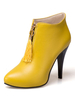 Bottine femme à bout pointu et talons aigus en Synthétique color-block avec frange Boots