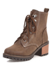 Bottines à talon rond pour femmes; 2;4 "