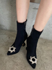 Bottines à Talons Hautes Hiver Femmes Elastiques à Bout Pointu Décors avec Boucles Fermeture à Zip Unicolore