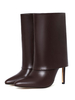 Bottines à Talons Hauts Fins Femme à Cuir Synthétique avec Bout Pointu Bottines Femme